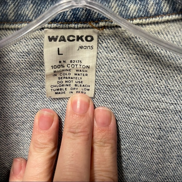 Vintage Floral Jean Jacket L - Picture 2 of 6